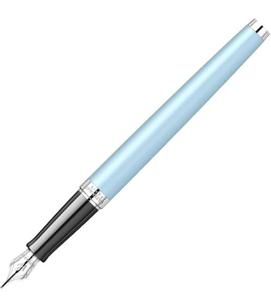 Ручка перьевая Waterman Hemisphere Colour Blocking (2179924) Blue CT, сталь нержавеющая, F, подарочная коробка
