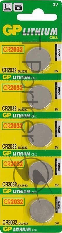 Батарейка GP CR2032-(7/8)C5 (5 шт. в уп-ке)