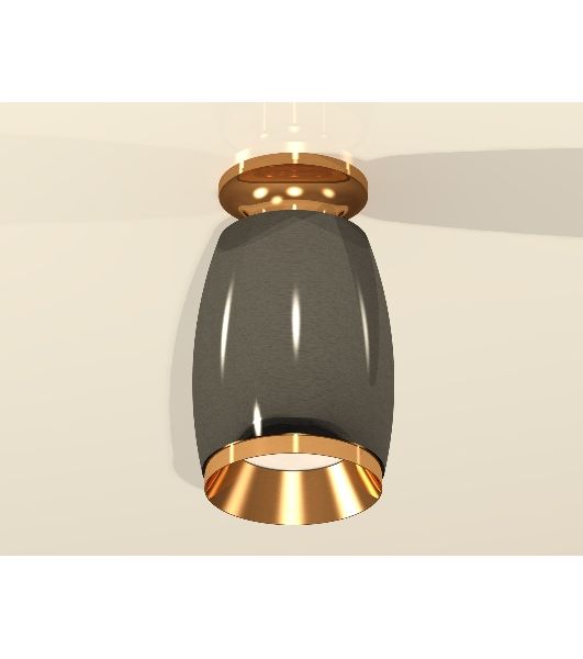 Светильник Ambrella Light XS1123043 DCH/PYG черный хром/золото желтое полированное MR16 GU5.3 (N6905, C1123, N7034)