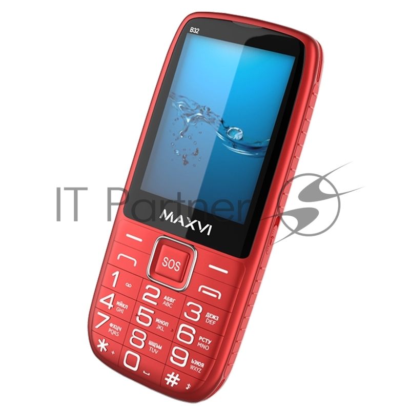 Мобильный телефон Maxvi B32 красный