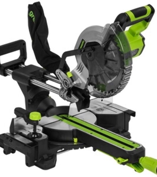 Торцовочная пила Greenworks GD24MS216 24V, бесщеточная, с протяжкой, без АКБ и ЗУ [1501707]