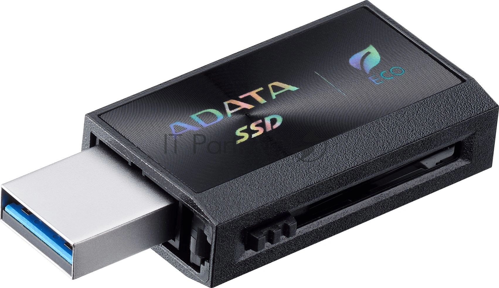 Внешний SSD ADATA SC730, 512 Gb, USB 3.2 Gen 2 Type-A/Type-C, R/W 600/600, черный