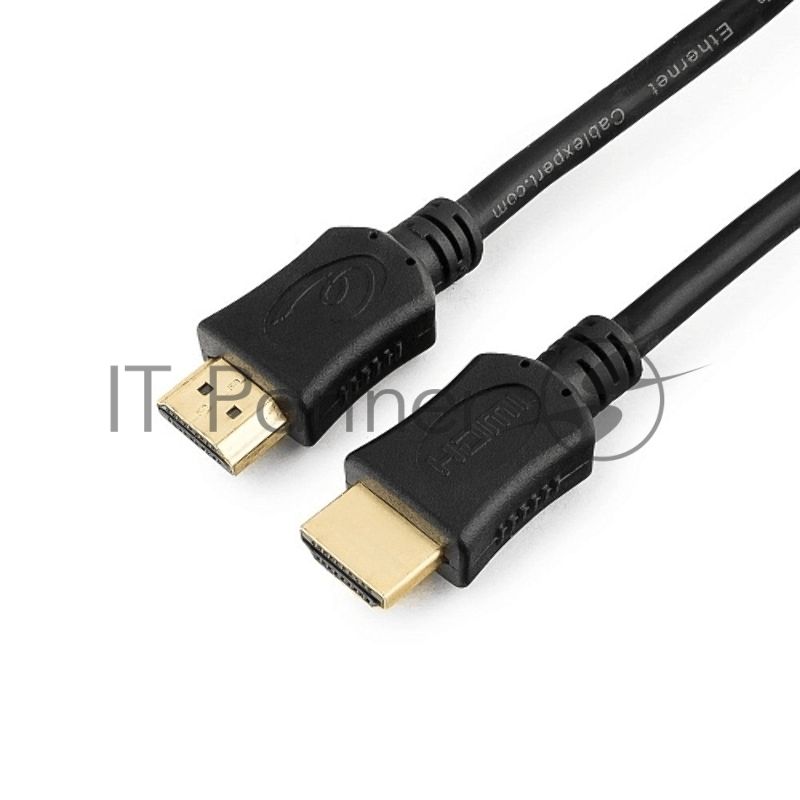 Кабель Cablexpert HDMI CC-HDMI4L-6, 19M/19M, v2.0, серия Light, позол.разъемы, экран, 1.8м, черный, пакет