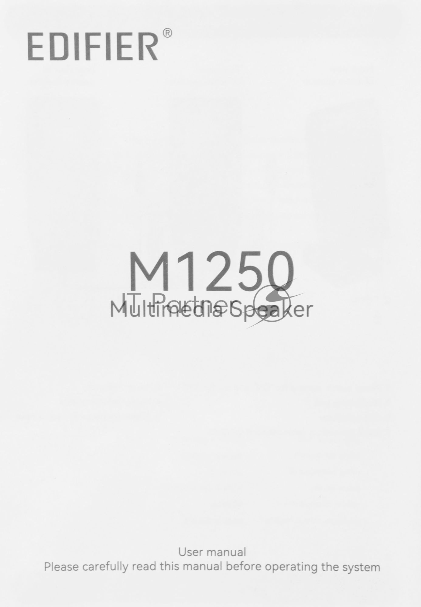 Акустическая система Edifier M1250 черный 2.0 активные