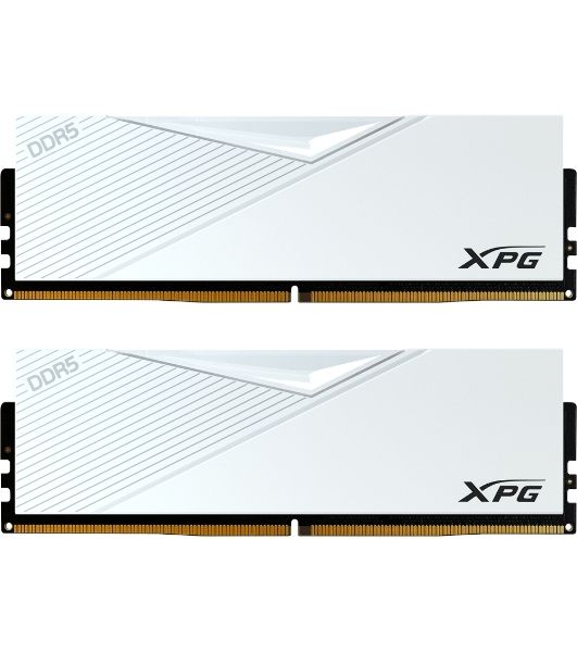 Оперативная память XPG Lancer, DDR5, 64GB (2x32GB), 6000MHz, CL30, DIMM, с радиаторами, белый