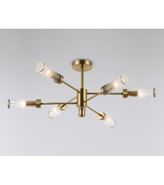Люстра Ambrella light LH55161/6 BS/CL латунь/прозрачный E14/6 max 40W D830*330