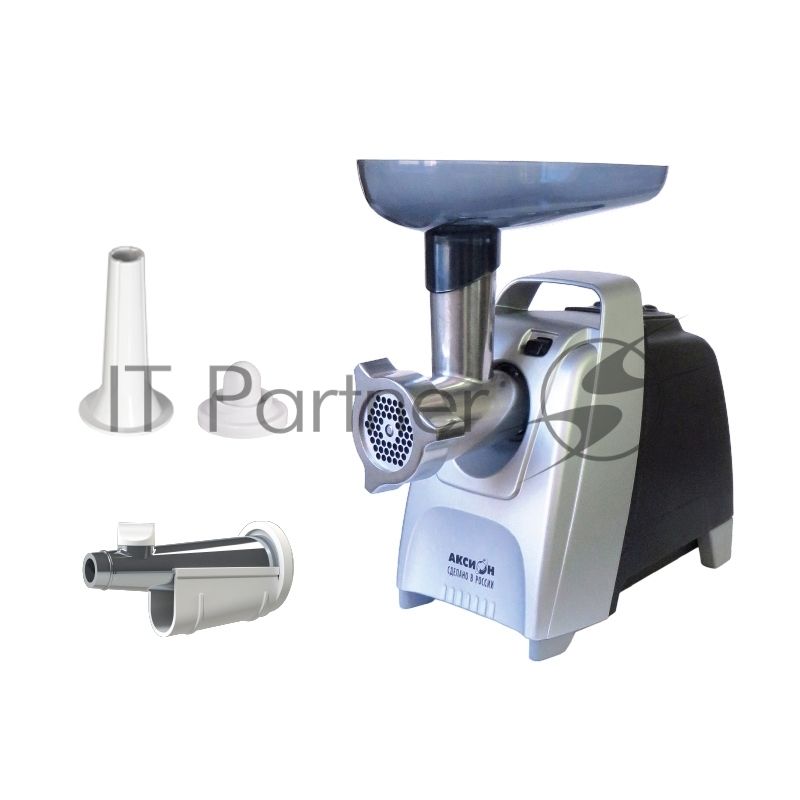 Мясорубка Аксион М61.04 Черно-серебристая, 2000 Вт, 3 кг/мин