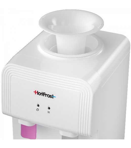 Кулер для воды Hotfrost D70F, верхняя загрузка, нагрев 90 °С, без охлаждения, белый