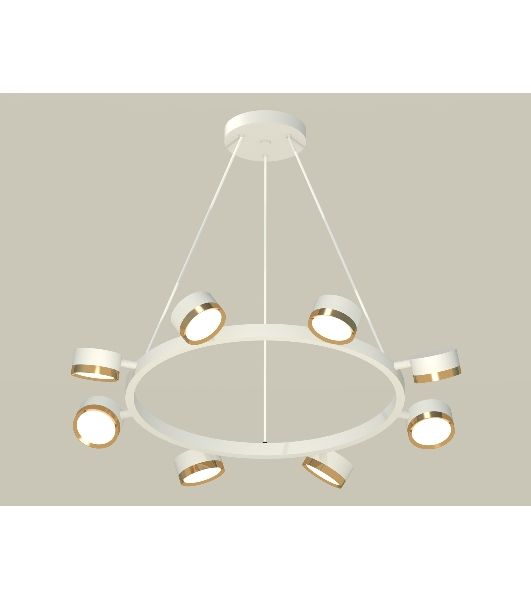 Светильник Ambrella light XB9195152/8 SWH/PYG белый песок/золото желтое полированное GX53 (C9195, N8124)
