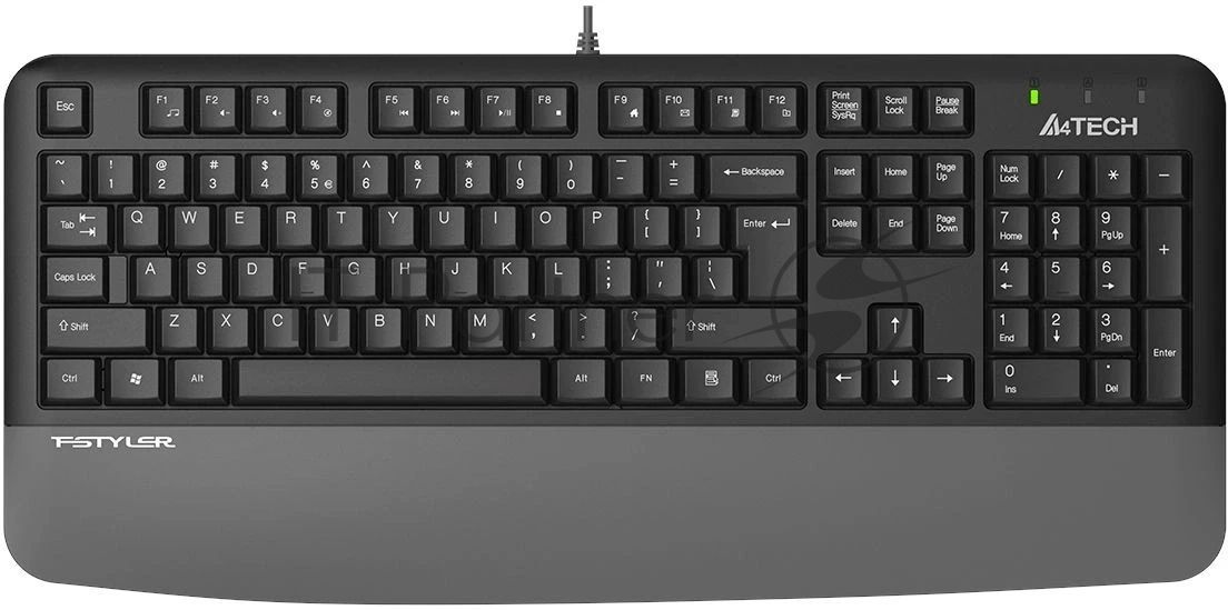 Клавиатура A4Tech Fstyler FK20 проводная, USB Type-A, серый