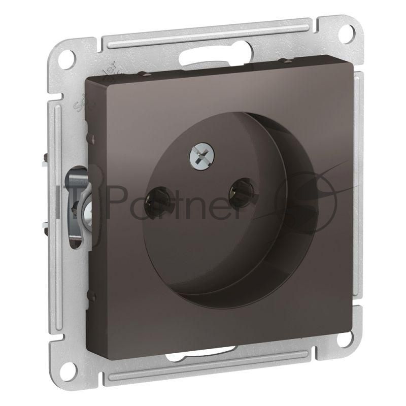 Механизм розетки 1-м СП AtlasDesign без заземл. 16А мокко SchE ATN000641