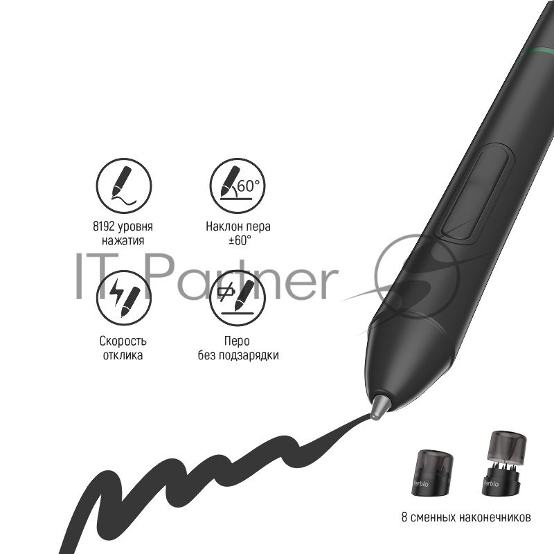Графический планшет Parblo Intangbo S USB Type-C черный