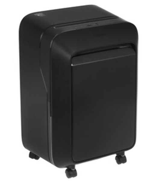 Шредер Fellowes PowerShred LX210 черный (секр.P-4) перекрестный 16лист. 23лтр. скрепки скобы пл.карты
