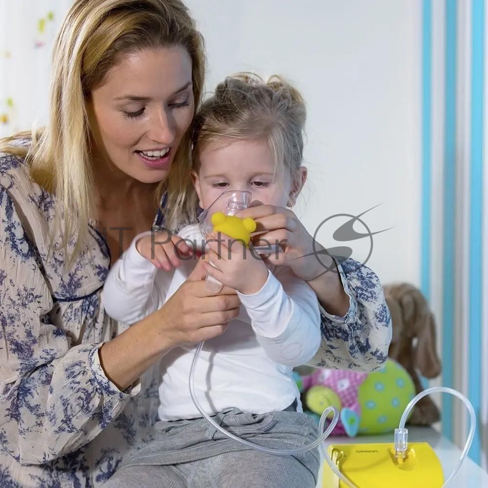Ингалятор OMRON NE-C24 Kids компрессорный, детский, желтый