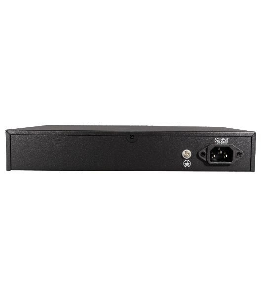 Коммутатор Falcon Eye FE-24FPG2, 24×100 Мбит/с PoE + 2×1 Гбит/с, неуправляемый