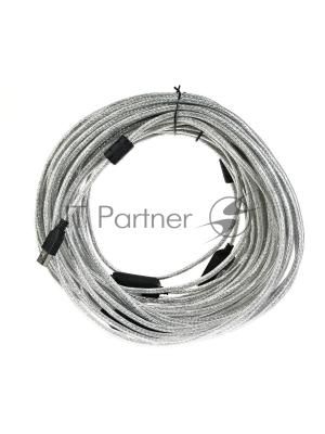 Кабель-адаптер/Кабель-адаптер USB2.0-repeater, удлинительный активный Am-->Af 25м AOpen ACU823-25M