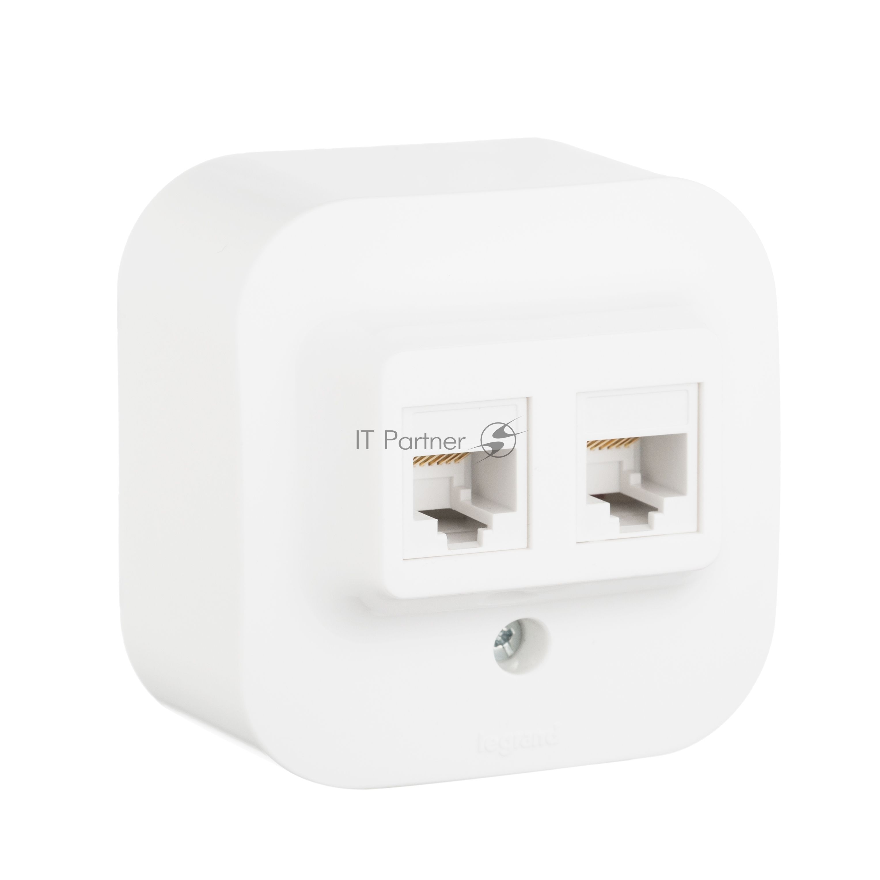 Электроустановочные изделия Legrand 782228 Двойная розетка RJ45 (Белая)