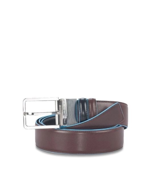 Ремень мужской Piquadro Blue Square CU2619B2/NMO черный/коричневый натур.кожа