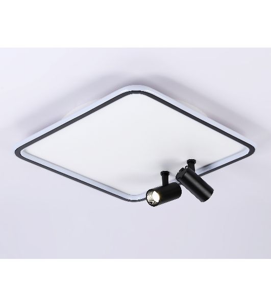 Светильник Ambrella light FL5115/1+2 WH/BK белый/черный 97W 3000K-6400K 480*480*130 (ПДУ ИК)