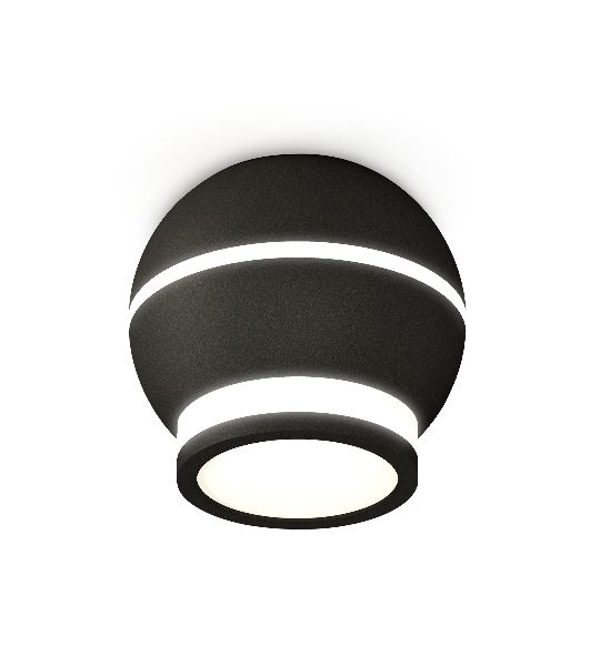 Светильник Ambrella Light XS1102040 SBK/FR черный песок/белый матовый MR16 GU5.3 LED 3W 4200K (C1102, N7121)