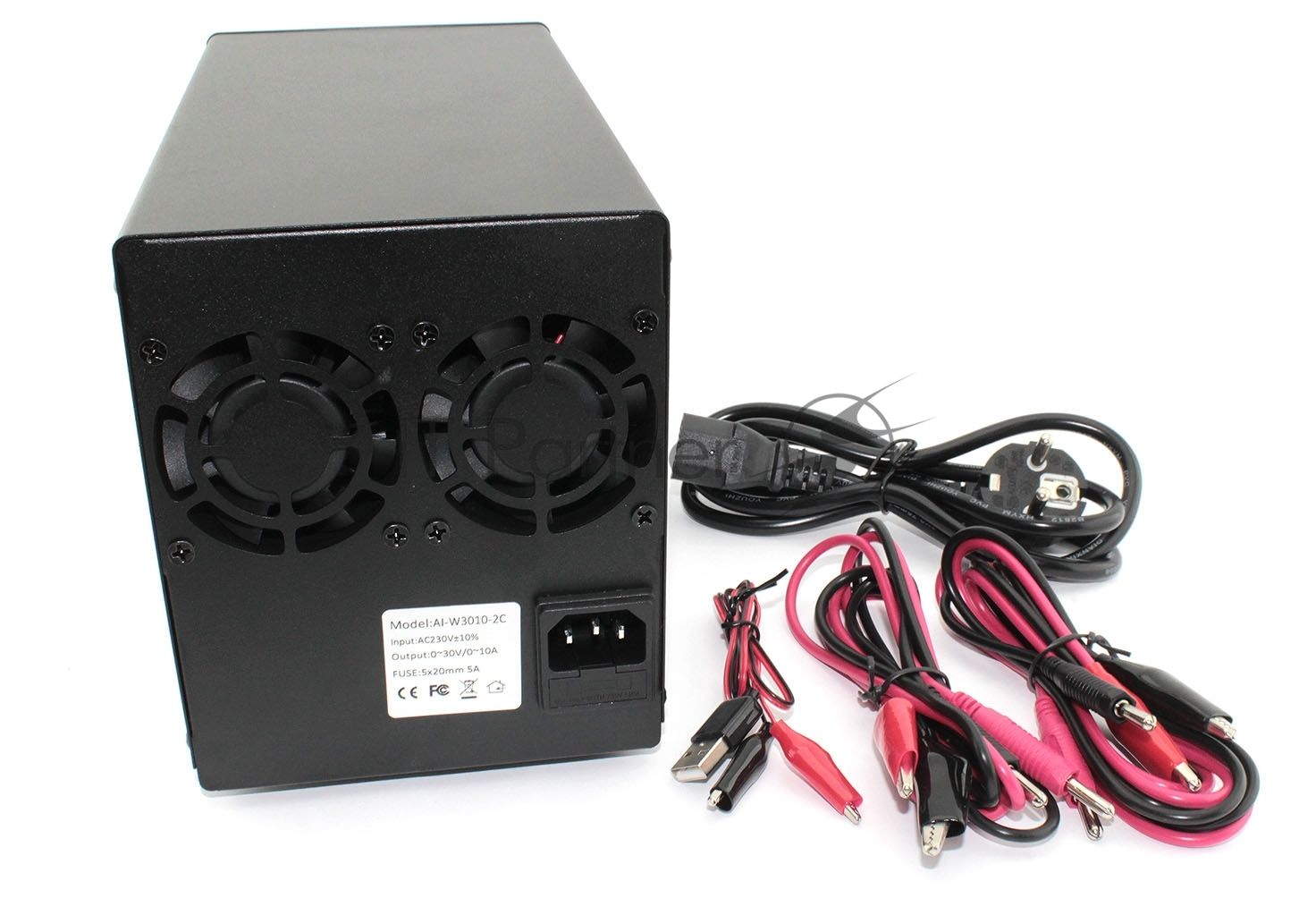 Лабораторный блок питания двухканальный Amperin AI-W3010x2C 30V, 10A, 0,6 кВт