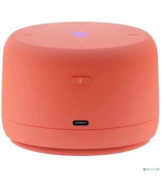 Умная колонка Яндекс Станция Лайт 2, 6Вт, компактная, 1 динамик, Matter, Wi-Fi, Bluetooth 5.0, Алиса, коралловый