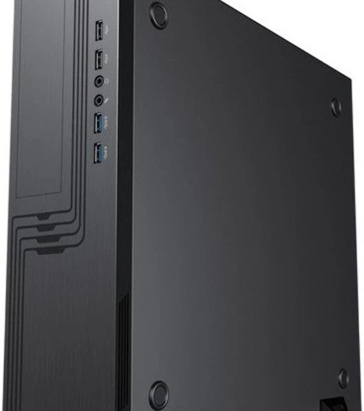 Компьютерный корпус Slim Case Powerman EL555 черный PM-300ATX 2хUSB 3.0+2хUSB 2.0,HD,Audio mATX, miniATX