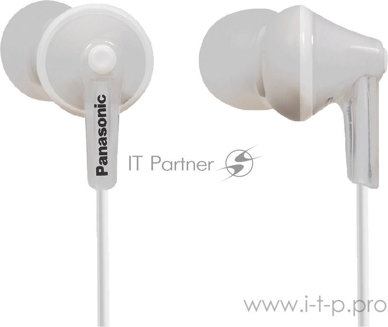 Проводные наушники Panasonic RP-HJE125E-W белый, внутриканальные, Jack 3.5 мм