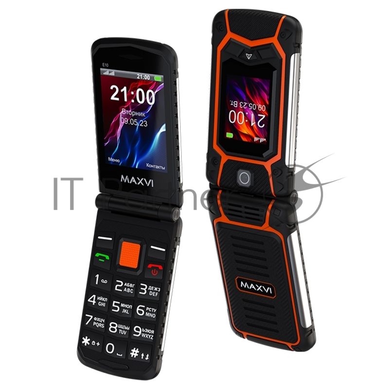 Мобильный телефон Maxvi E10 оранжевый