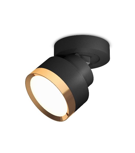 Светильник Ambrella Light XM8102004 SBK/PYG черный песок/золото желтое полированное GX53 (A2229, A2106, C8102, N8124)