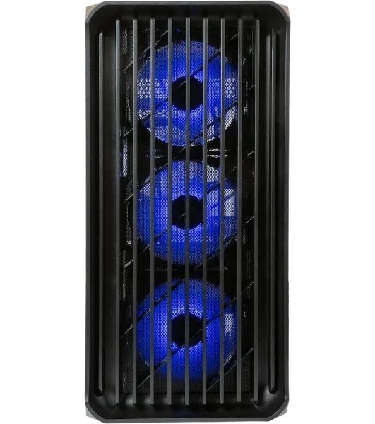 Компьютерный корпус Minitower mATX Eurocase 00-01003411 M205 4ARGb черный без БП закаленное стекло USB 3.0