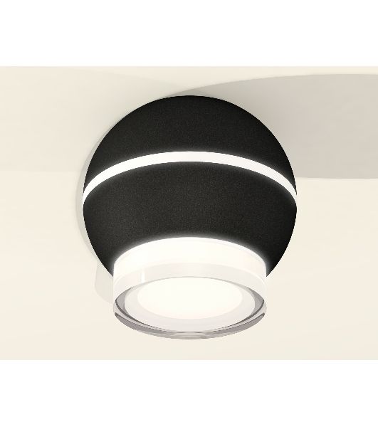 Светильник Ambrella Light XS1102042 SBK/FR/CL черный песок/белый матовый/прозрачный MR16 GU5.3 LED 3W 4200K (C1102, N7160)