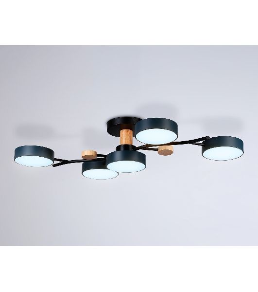 Светильник Ambrella light FL4835/5 BK черный 3000K-6400K 70W 830*400*160 (ПДУ ИК)