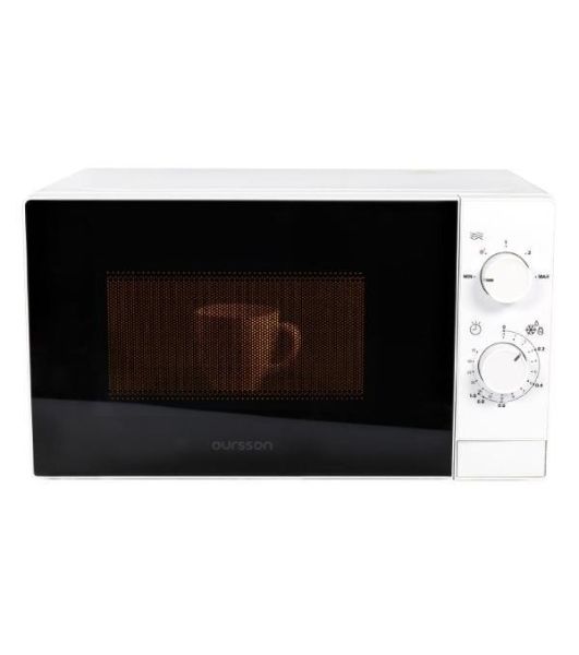 Микроволновая печь Oursson MM2013B/WH белый, 20 л, 700 Вт, переключатели - поворотный механизм
