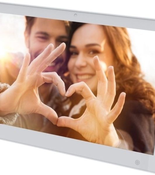 Фоторамка Digma 13.3" PF-1300 IPS 1920x1080 белый пластик ПДУ Видео