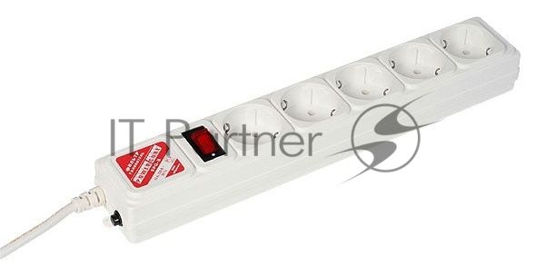 Сетевой фильтр Powercube SPG-B-6-WHITE 1.9 м, 5 розеток, белый, коробка