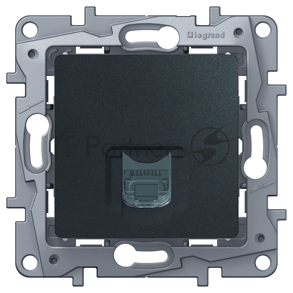 Розетка Legrand ETIKA RJ45 6 UTP антрацит 672653