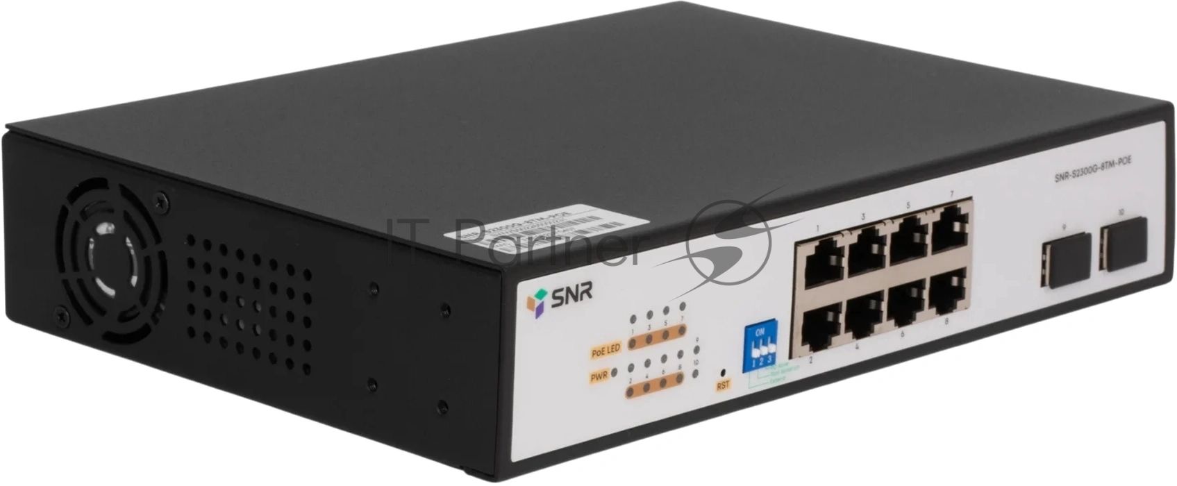 Коммутатор SNR SNR-S2300G-8TM-POE (L2) 8x1Гбит/с 2SFP 8PoE 130W управляемый