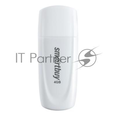 Флешка USB Smartbuy R/W Scout White (SB004Gb2SCW), 4Gb, USB 2.0, R/W 10/7, белый