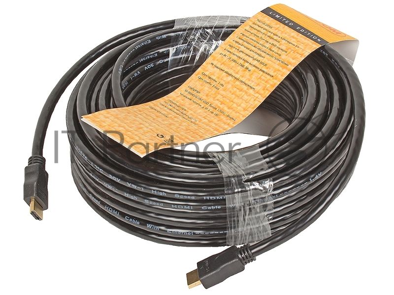 Кабель цифровой TV-COM HDMI19M to HDMI19M, V1.4+3D, 20m CG150S-20M