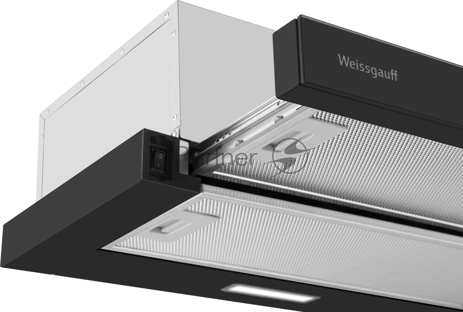 Вытяжка Weissgauff TEL 600 2M Black Glass