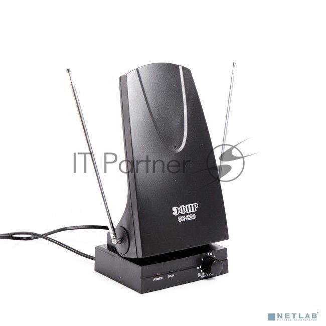 Антенна комнатная ДМВ+МВ активная Эфир SE-220