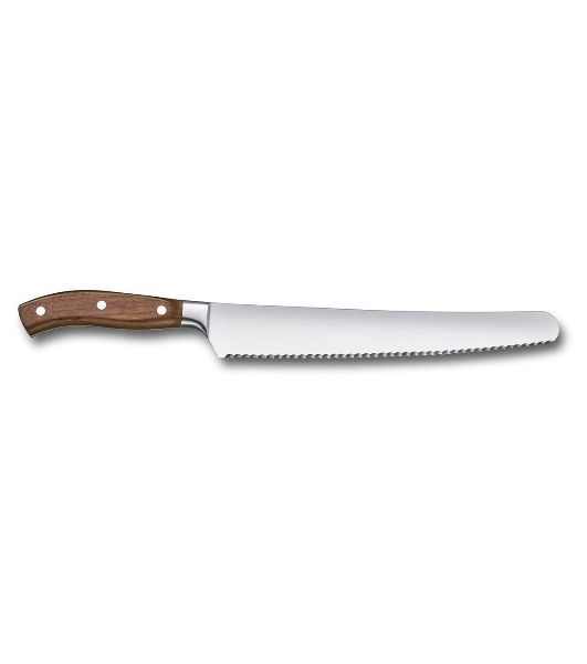 Нож кухонный Victorinox Grand Maitre (7.7430.26G) кованый универсальный для хлеба лезв.260мм серрейт. заточка коричневый