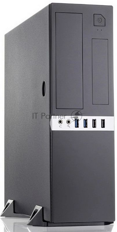 Компьютерный корпус без блока питания Case Foxline mATX Desktop w/o PSU, 2xUSB3.0, 2xUSB2.0, toolless, Black, 8cm. fan, no powercord