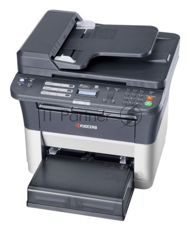 МФУ лазерное Kyocera Ecosys FS-1025MFP (1102M63RU0/1102M63RUV/1102M63RU2/1102M63NX2/1102M63DZ2), A4, ч/б, печ. до 25 стр/мин., скан. до 18 стр/мин. (ч/б) 6 стр/мин. (цвет), 600 x 1800 dpi (печать) 600x600dpi (скан), USB, RJ-45