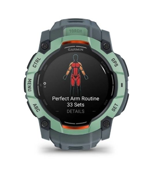 Умные часы Garmin Instinct 3 AMOLED 50mm, 1.3" AMOLED, ANT+, Bluetooth, 10 ATM, нео тропик / серый