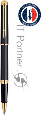 Ручка роллер Waterman Hemisphere (CWS0920750) Matte Black GT F, черные чернила, подарочная коробка Ручка роллер Waterman Hemisphere (CWS0920750) Matte Black GT F, черные чернила, подарочная коробка