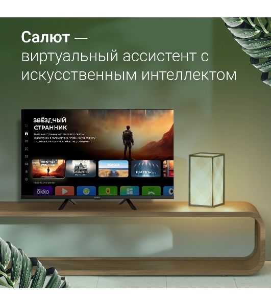 Телевизор Digma 32" DM-LED32SBB34 Metal черный LED HD 60Hz Салют ТВ