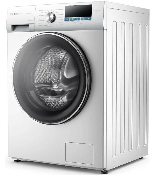 Стиральная машина Sharp ES-FSI1012DLZ-W белый, загрузка фронтальная 10 кг, 1200 об/мин, класс A+++