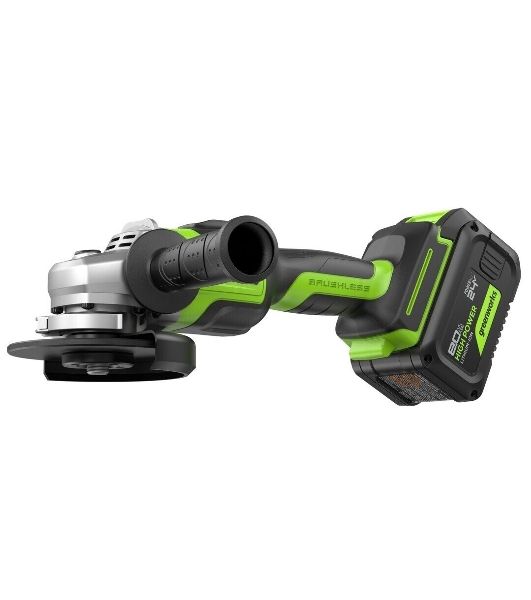 Углошлифовальная машина Greenworks GD24AG 758Вт 10500об/мин рез.шпин.:M14 d=125мм (3200207CUH)